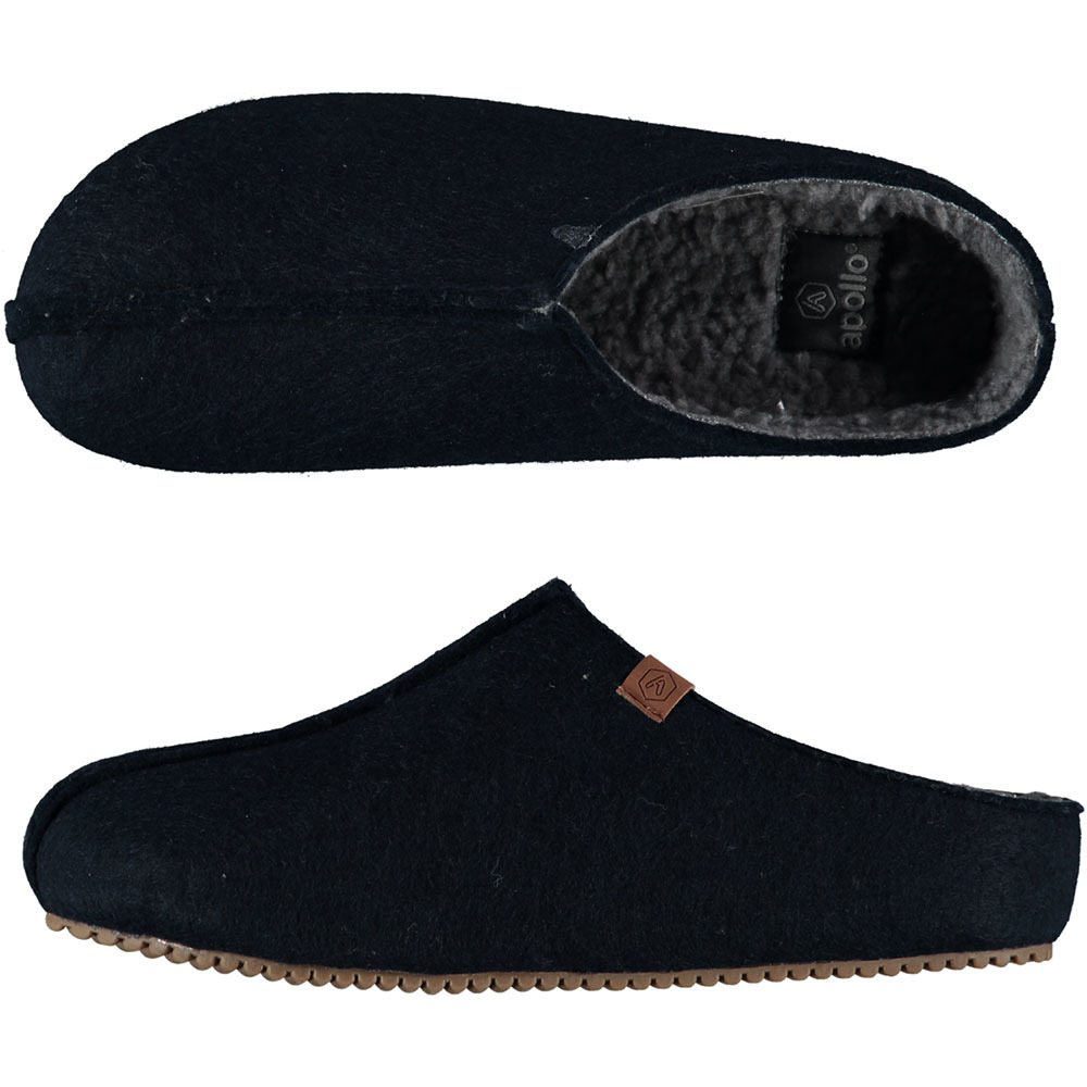 Heren instap slippers-pantoffels blauw maat 41-42