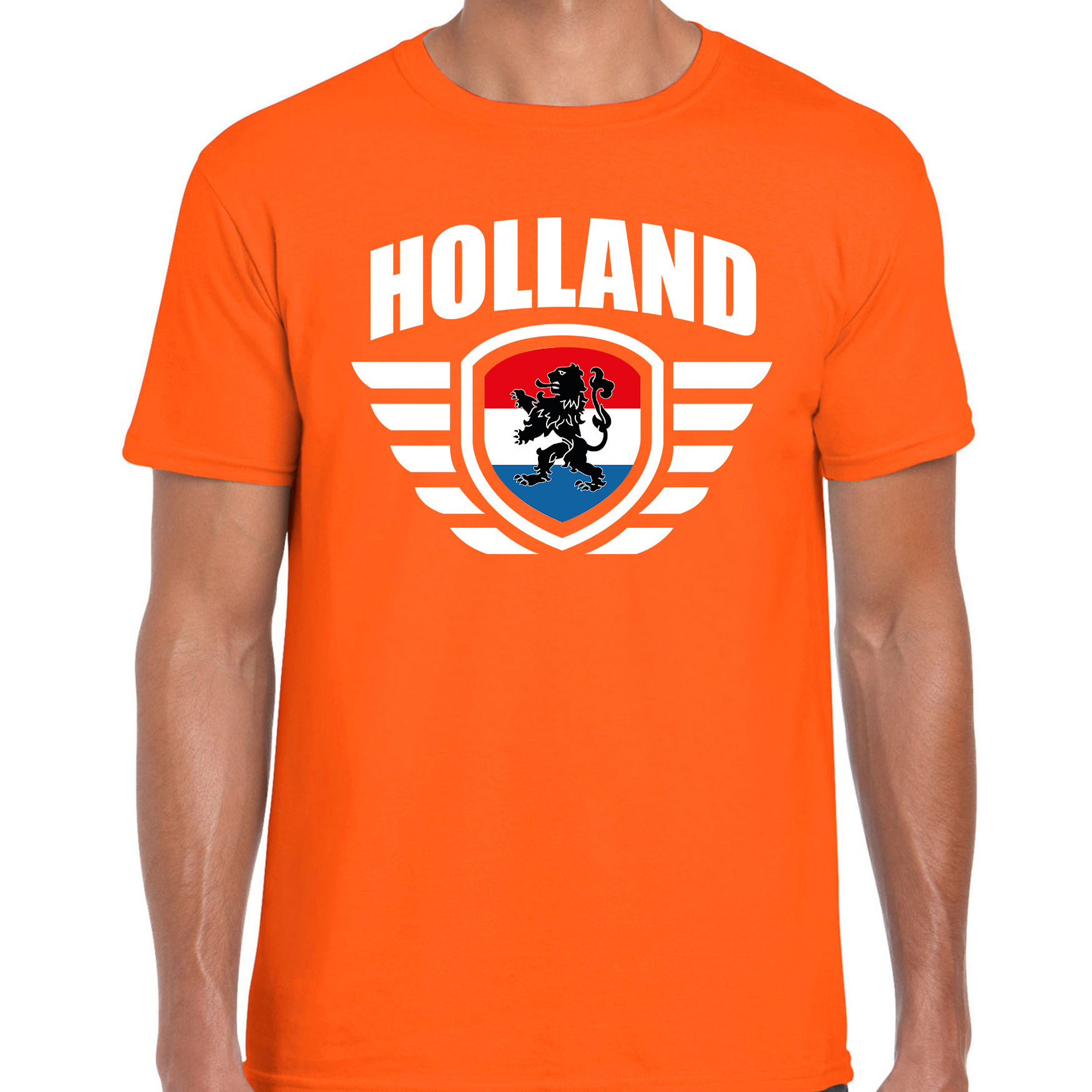 Holland landen-voetbal t-shirt oranje heren EK-WK voetbal