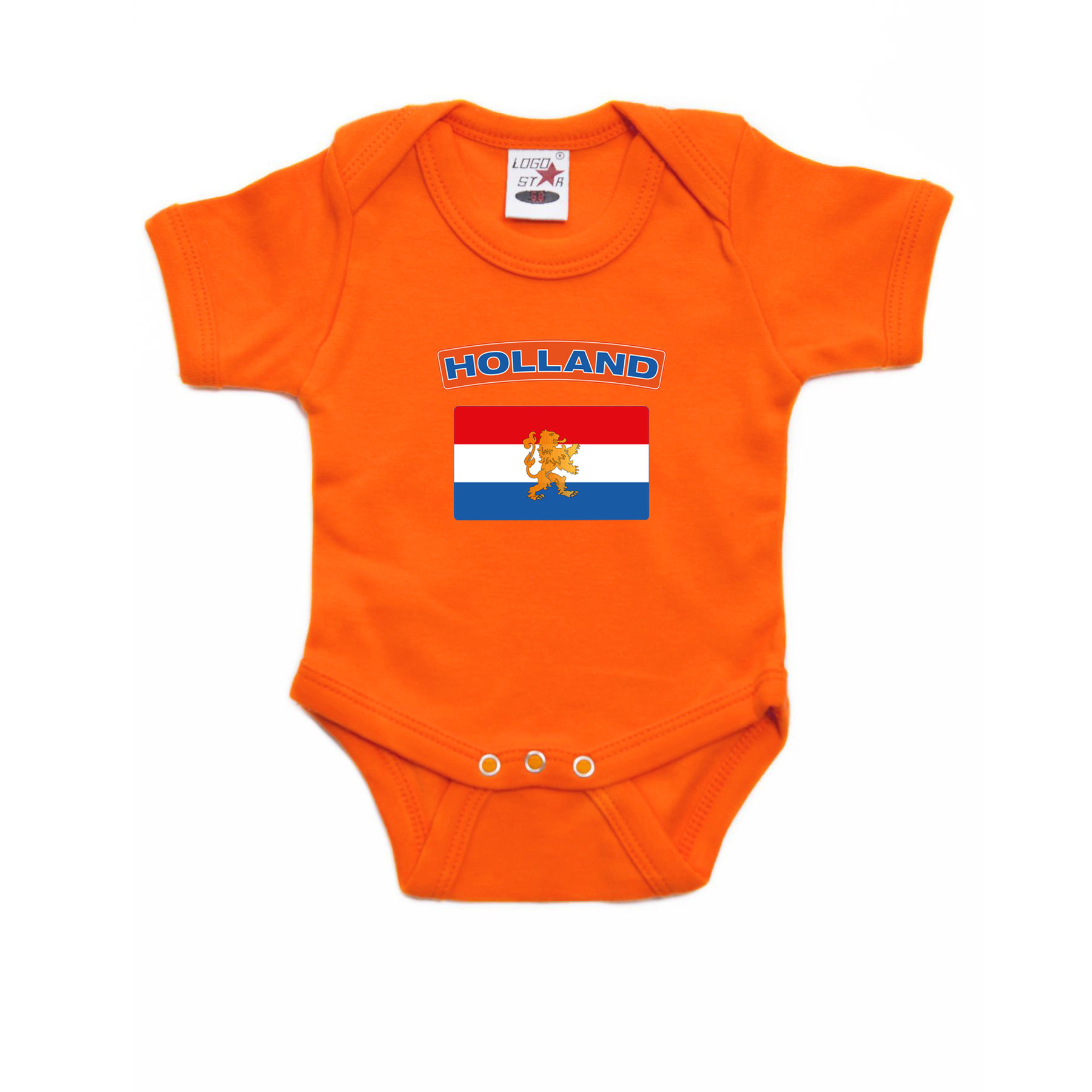 Holland romper met vlag Nederland oranje voor babys