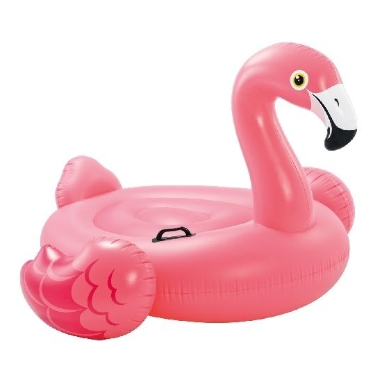 Intex opblaasbare ride on flamingo 142 cm