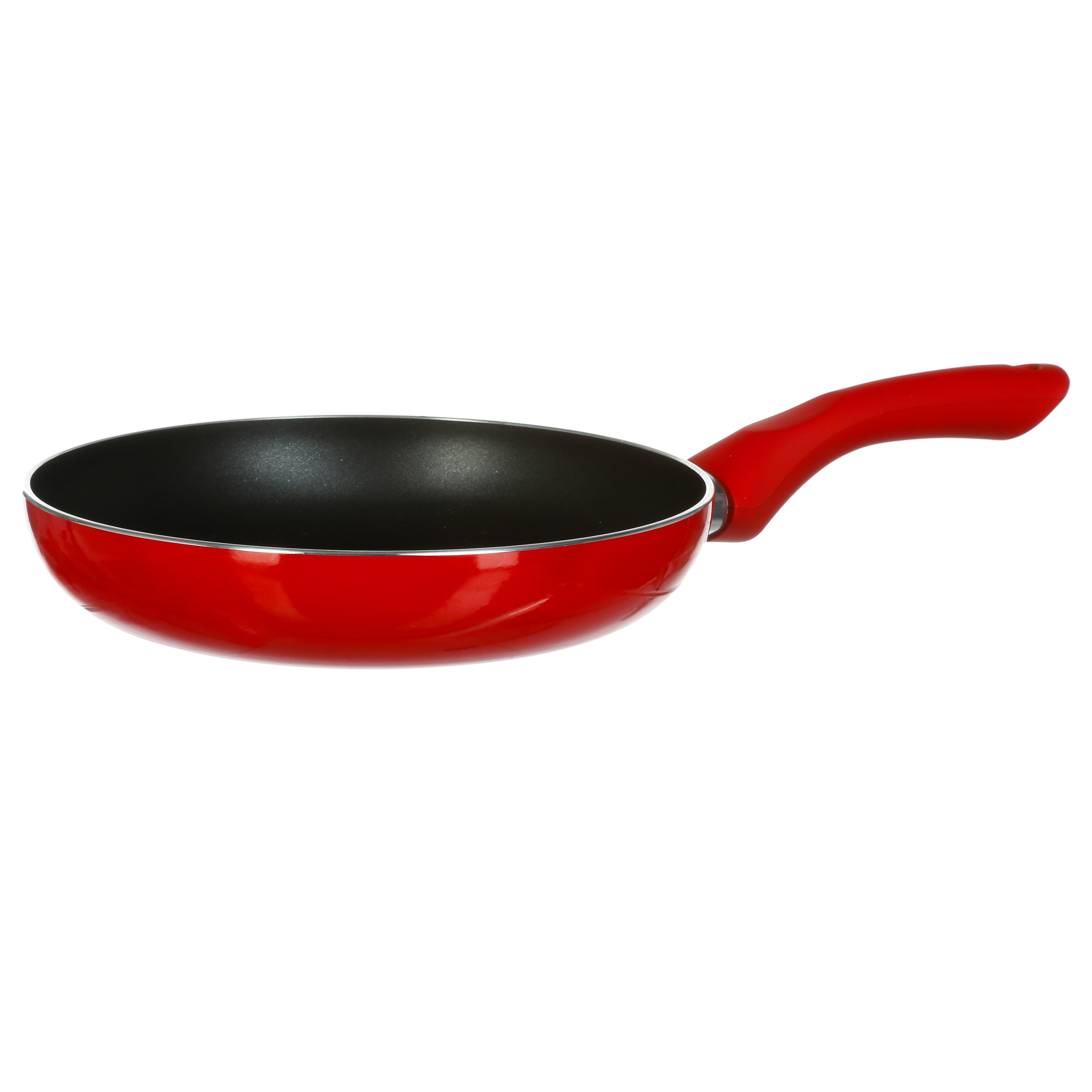 Koekenpan Alle kookplaten geschikt rood-zwart dia 20 cm