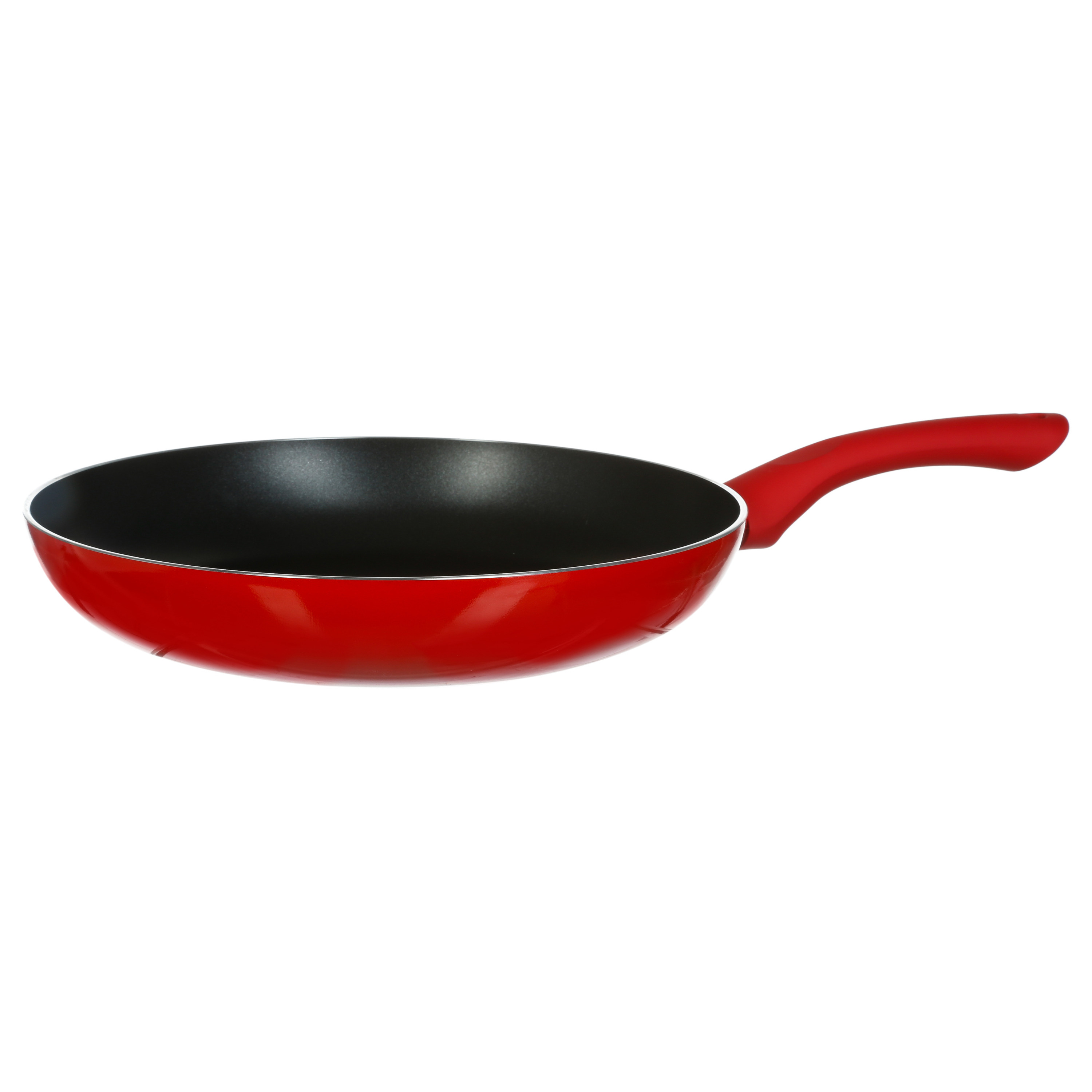 Koekenpan Alle kookplaten geschikt rood-zwart dia 26 cm
