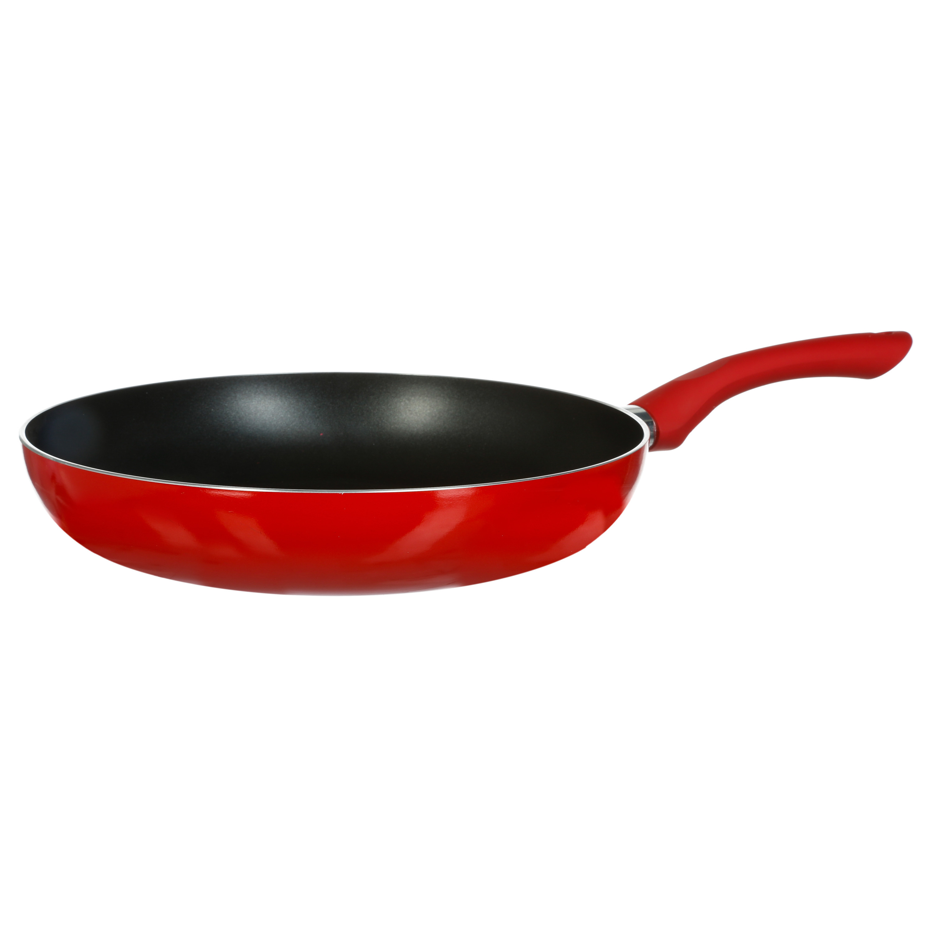 Koekenpan Alle kookplaten geschikt rood-zwart dia 31 cm