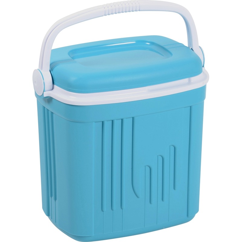 Koelbox kunststof blauw 20 liter