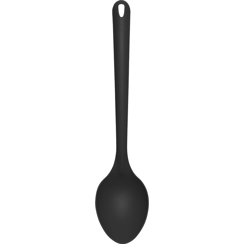 Kunststof lepel-opscheplepel zwart 32 cm keukengerei