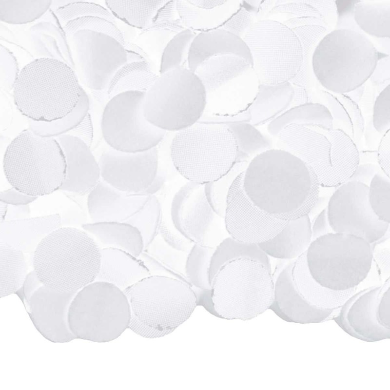 Luxe confetti 2 kilo kleur wit