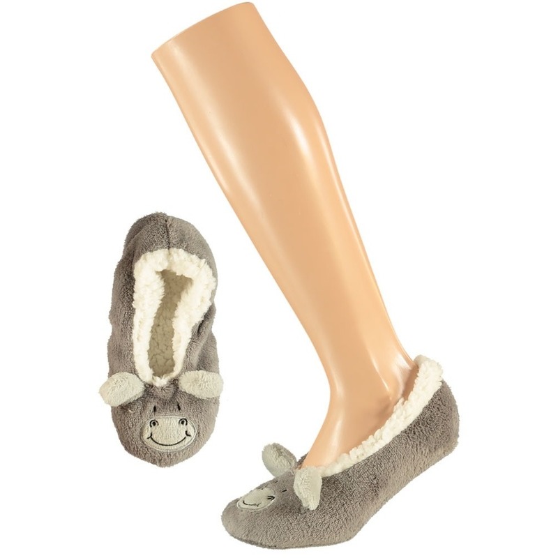 Meisjes ballerina pantoffels-sloffen nijlpaard maat 28-30