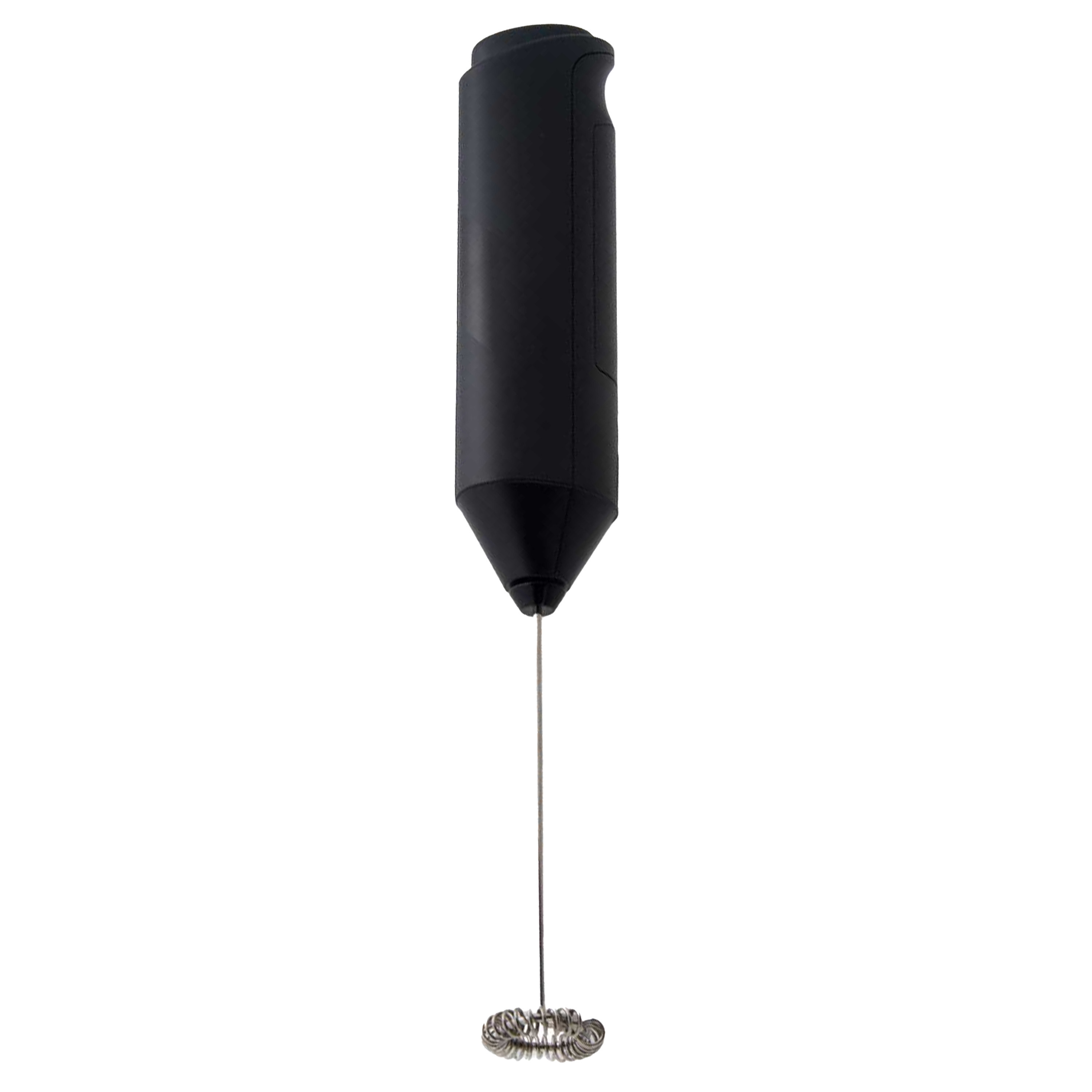 Melkopschuimer zwart metaal-kunststof op batterijen 3,5 x 22,4 cm