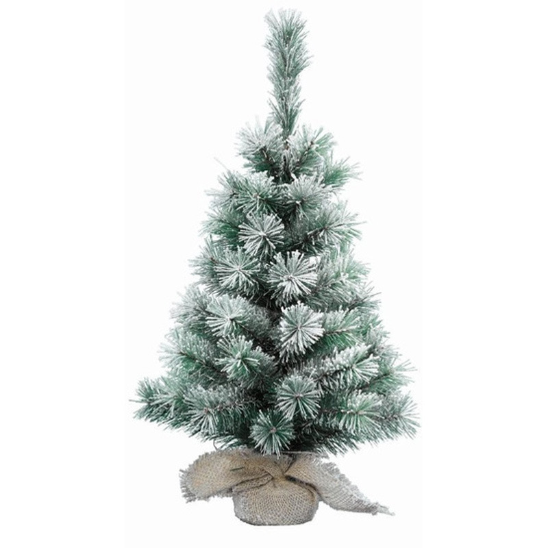 Mini kerstboom-kunst kerstboom besneeuwd 90 cm
