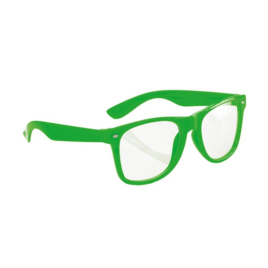 Neon verkleed brillen groen
