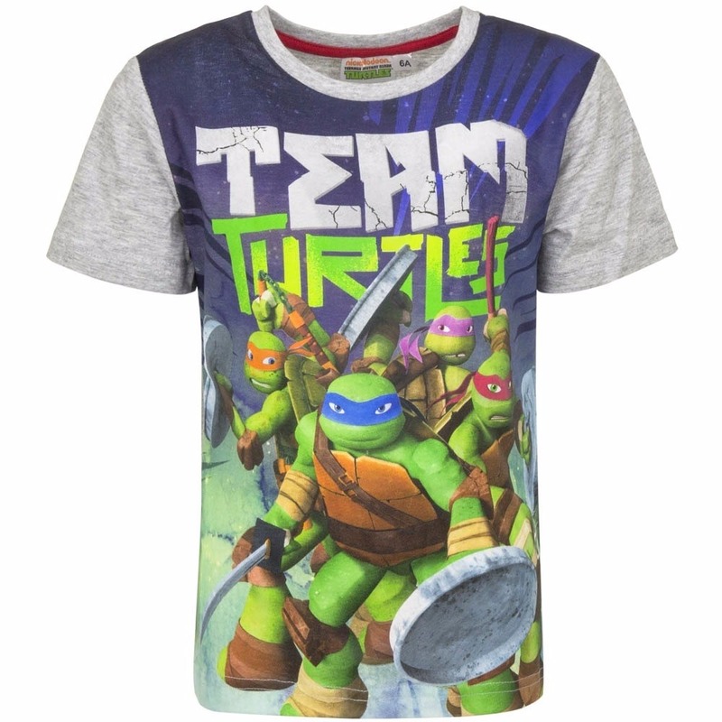 Ninja Turtles t-shirt met grijze mouwtjes