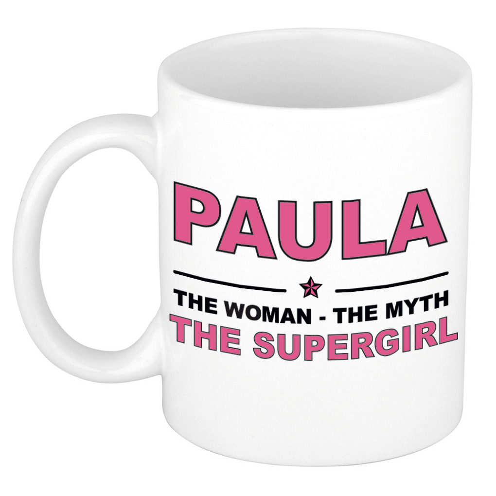 Paula The woman, The myth the supergirl cadeau koffie mok - thee beker 300 ml
