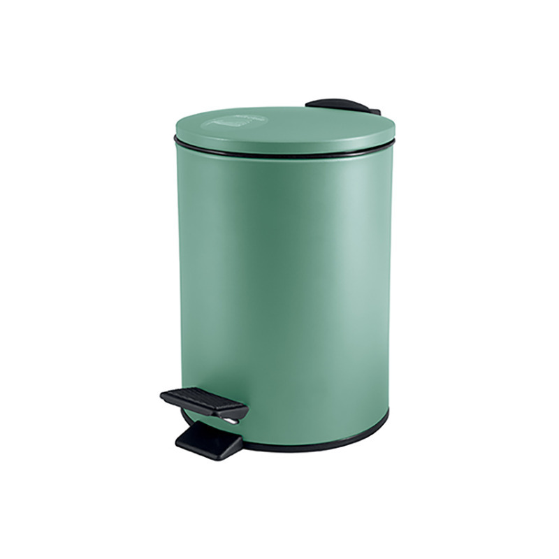 Pedaalemmer Cannes salie groen 3 liter metaal 17 x 25 cm soft-close voor toilet-badkamer