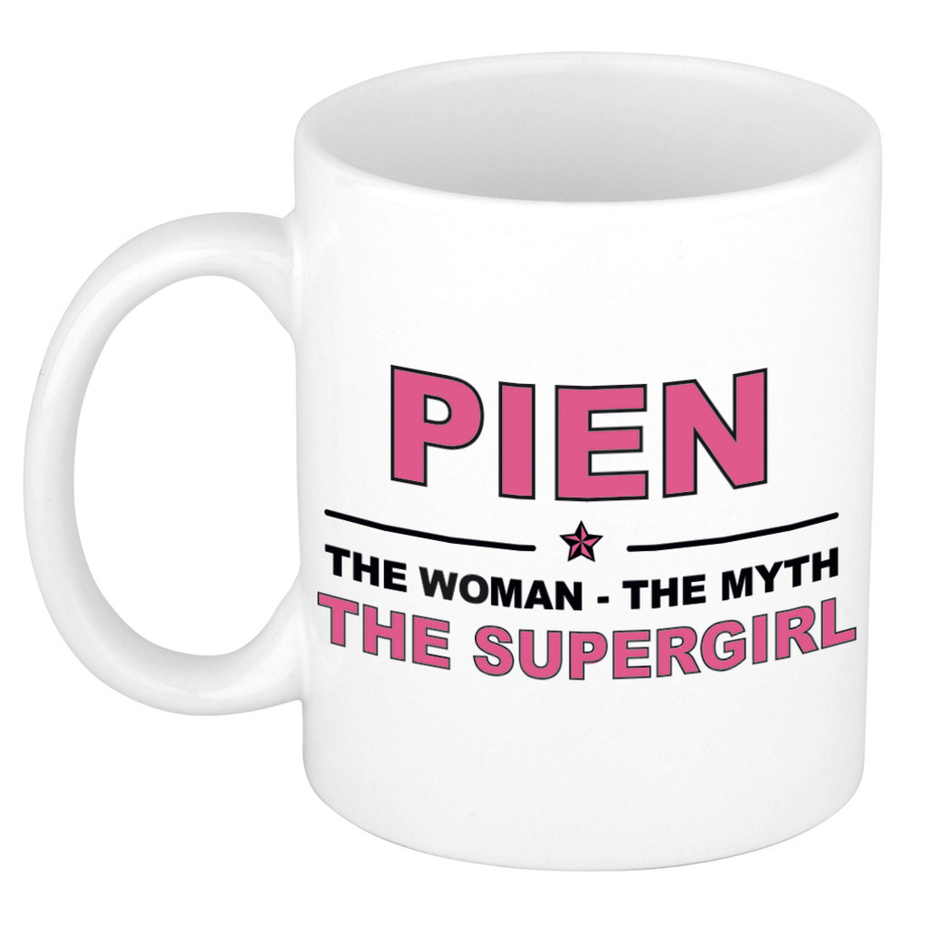 Pien The woman, The myth the supergirl cadeau koffie mok - thee beker 300 ml