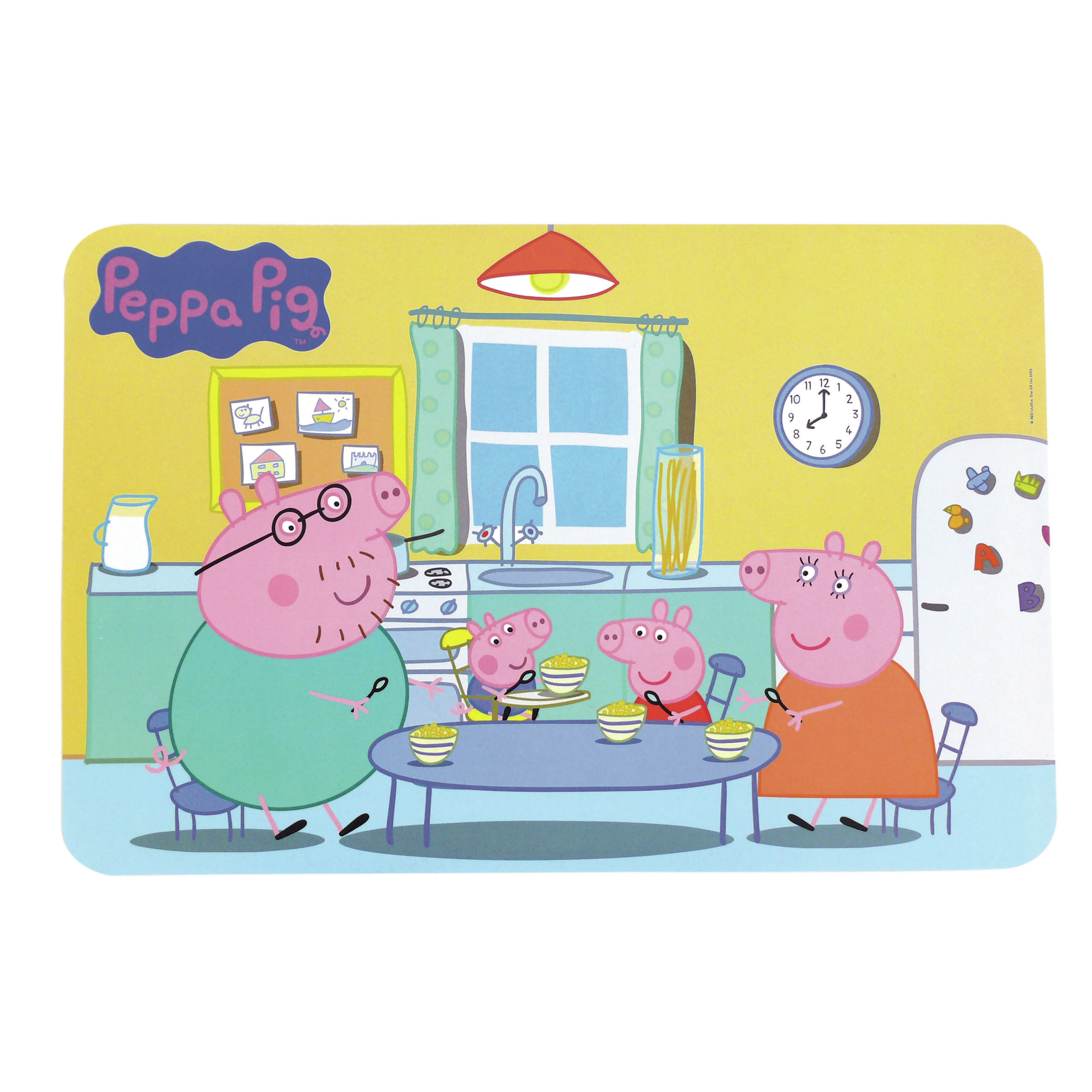 Placemat voor kinderen Peppa Pig 43 x 28 cm