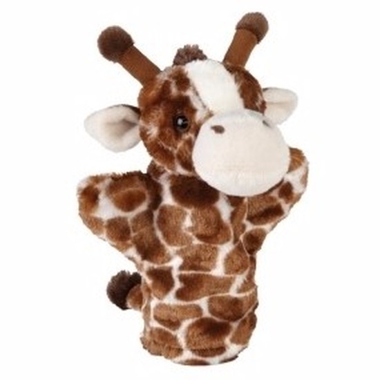 Pluche giraffe handpop 26 cm