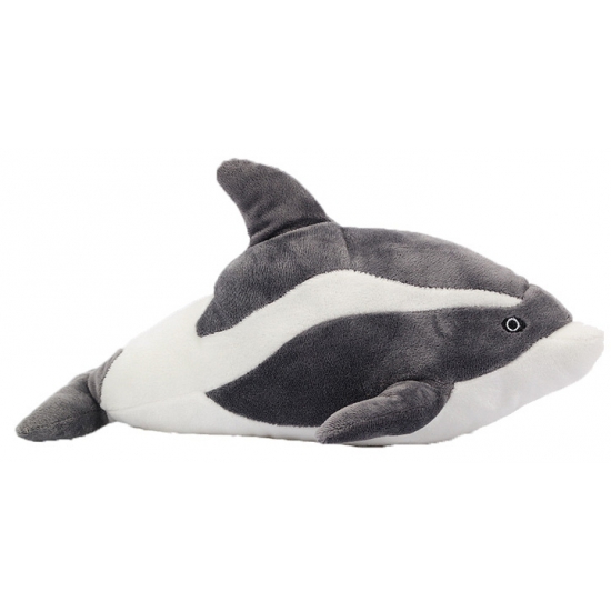Pluche knuffel dolfijn grijs 35 cm