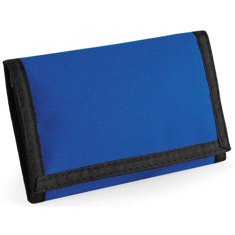Portemonnee-portefeuille blauw 13 cm