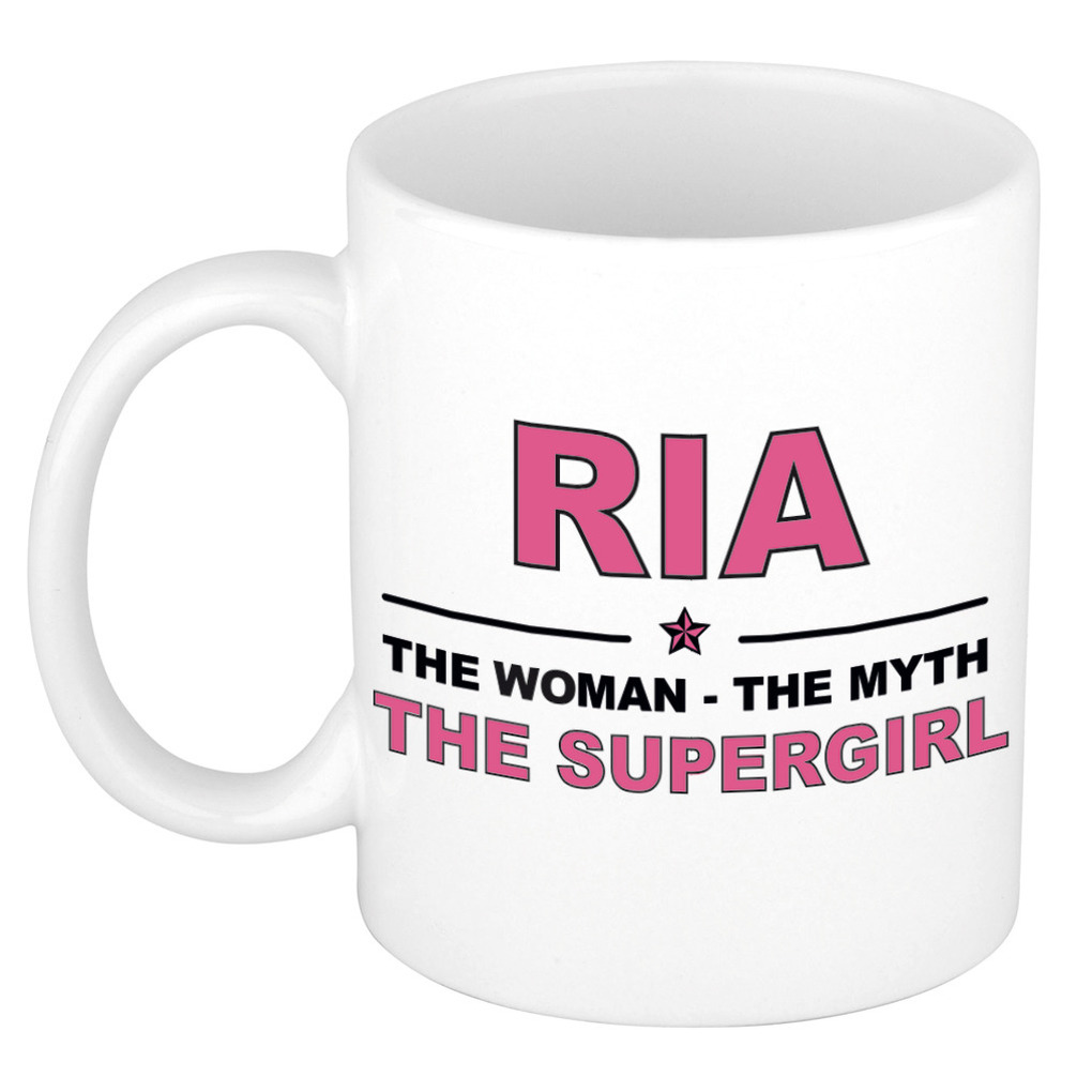 Ria The woman, The myth the supergirl cadeau koffie mok - thee beker 300 ml
