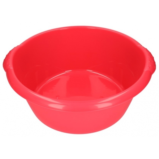 Rode afwasbak-afwasteiltje rond 15 liter