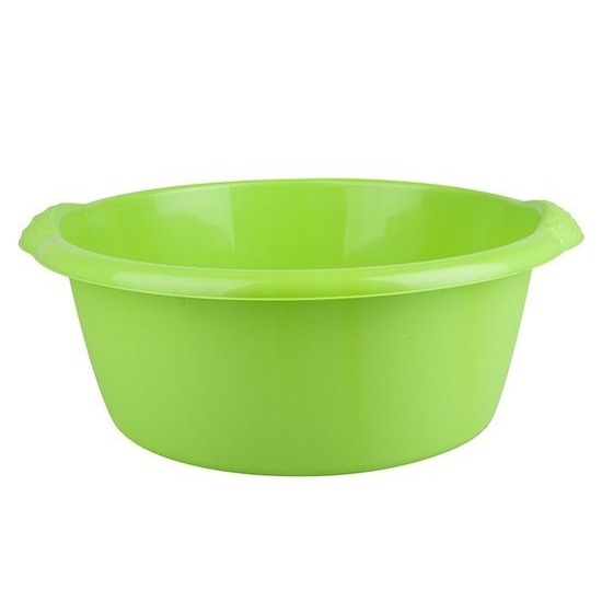 Ronde afwasteil-afwasbak groen 10 liter