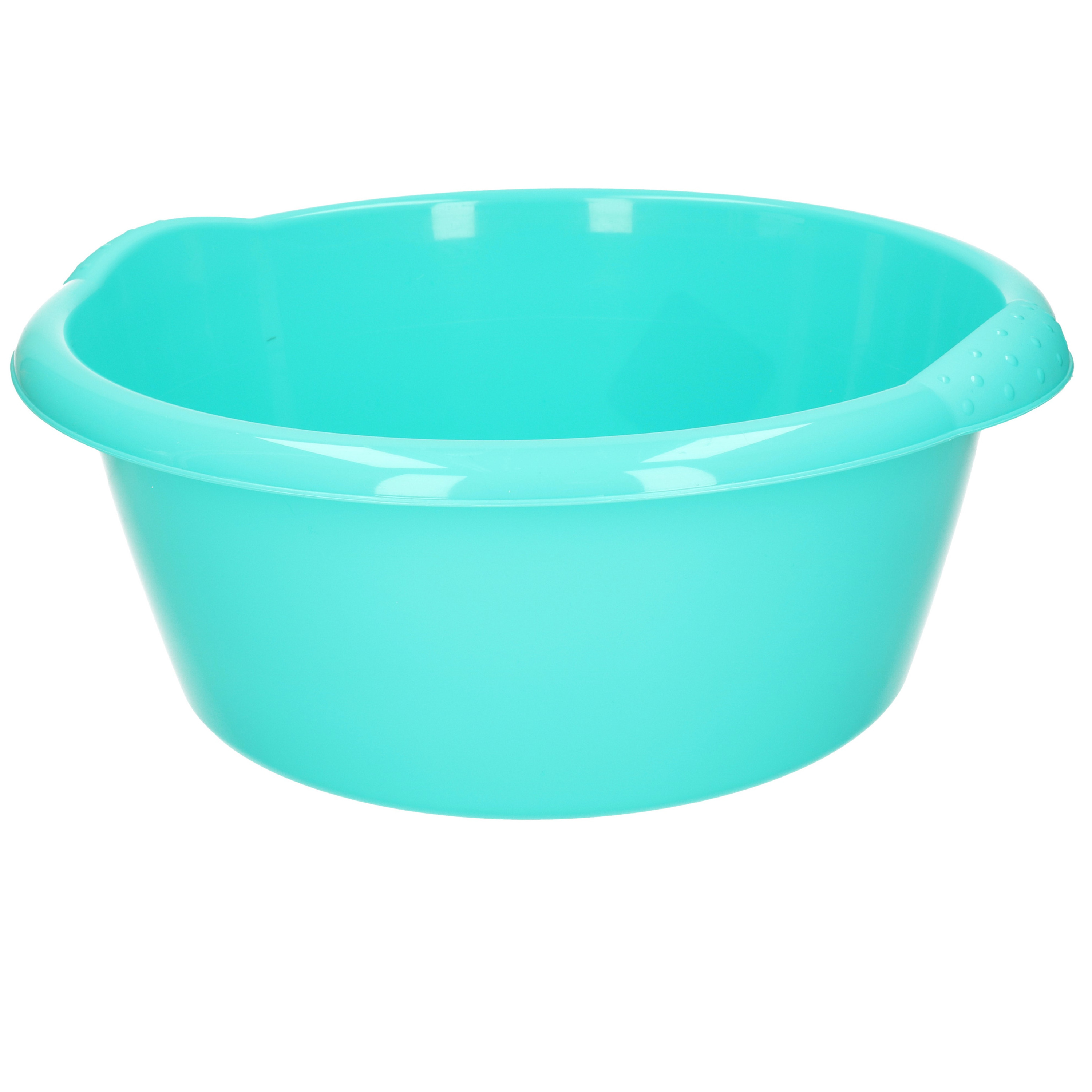 Ronde afwasteil-afwasbak turquoise blauw 10 liter 38 x 16 cm