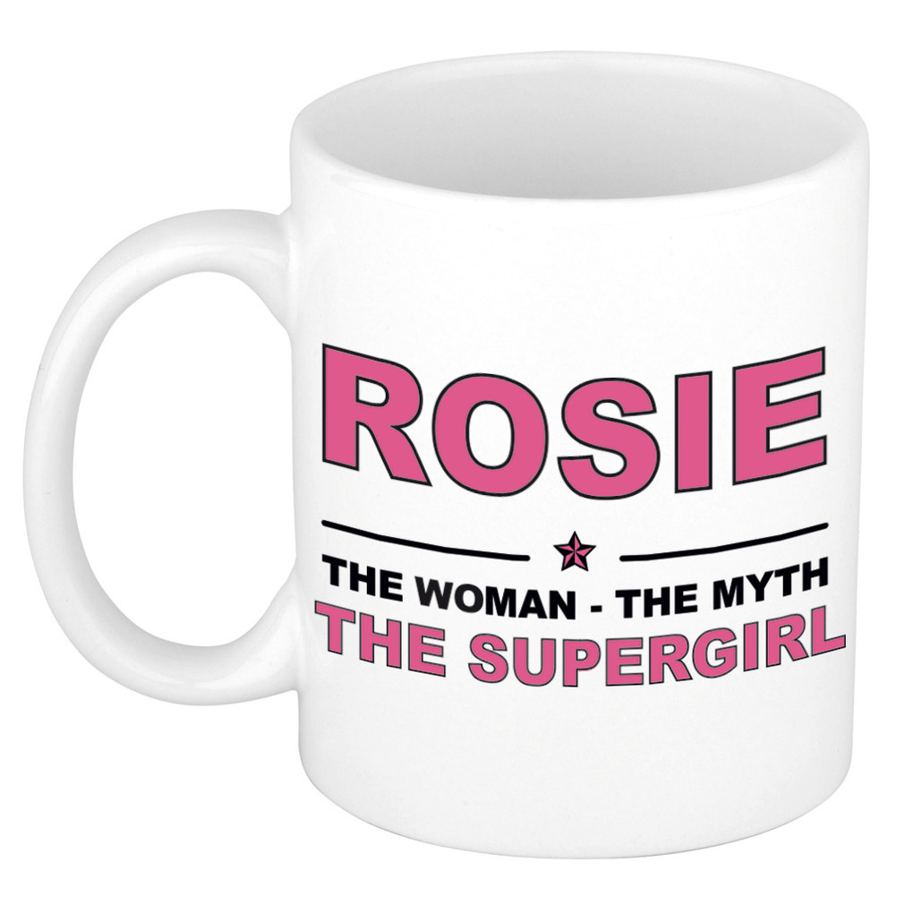 Rosie The woman, The myth the supergirl cadeau koffie mok - thee beker 300 ml