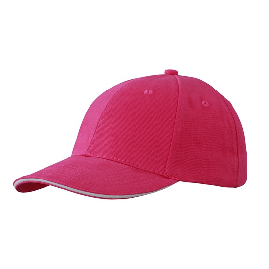 Roze baseball cap 100% katoen voor volwassenen