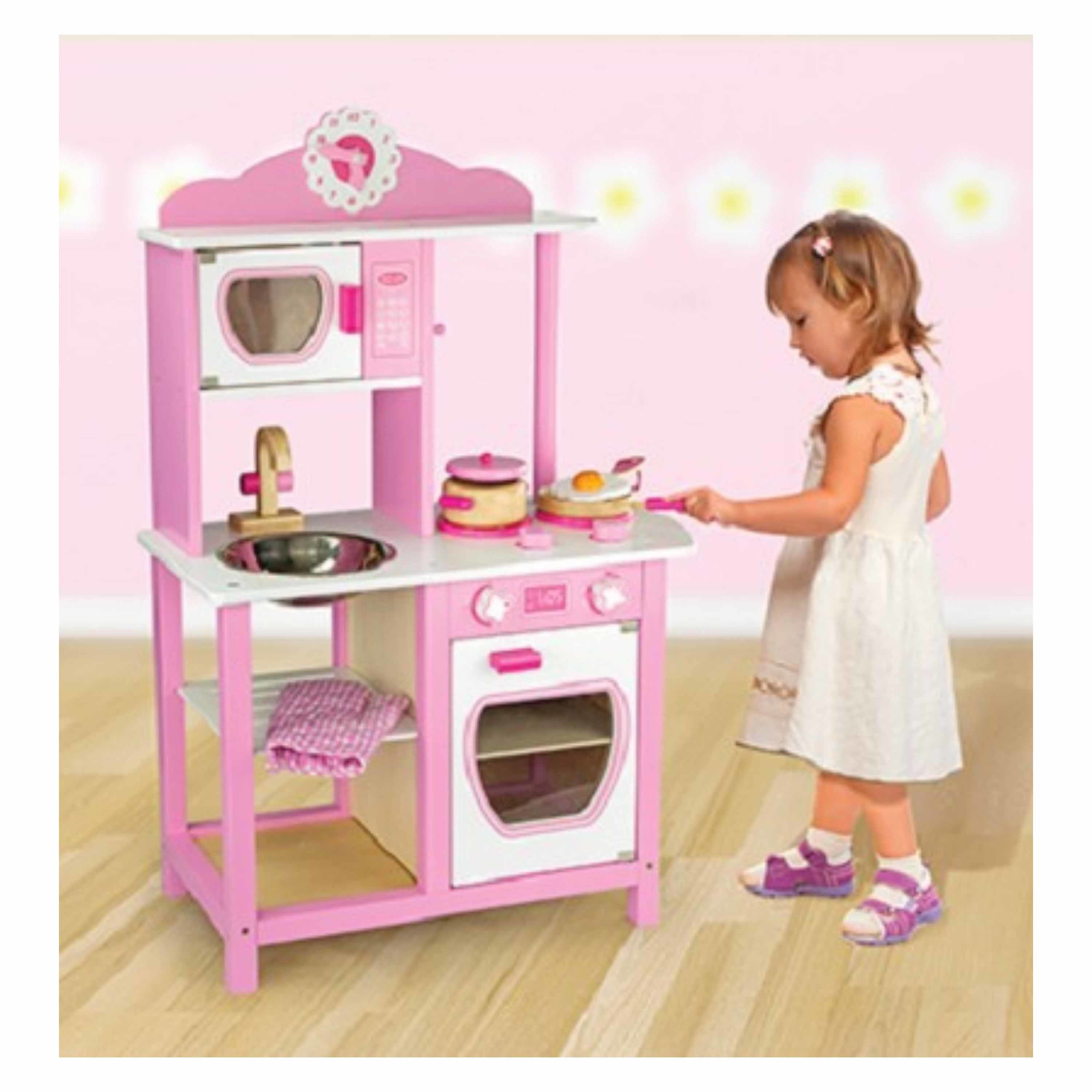 Roze speelgoed keuken 92 x 60 x 28 cm