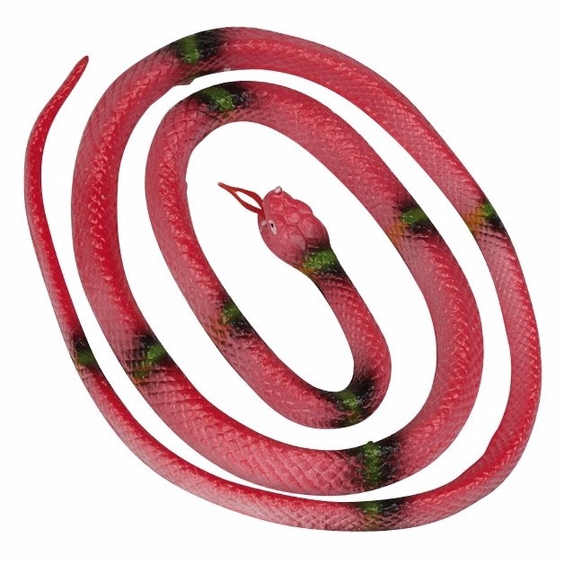 Rubberen slang rood 140 cm