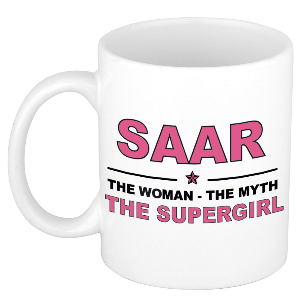 Saar The woman, The myth the supergirl cadeau koffie mok - thee beker 300 ml