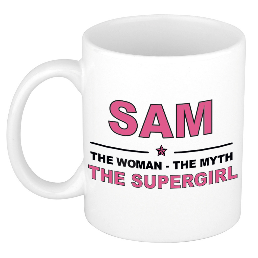 Sam The woman, The myth the supergirl cadeau koffie mok - thee beker 300 ml