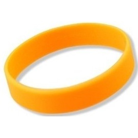 Siliconen armbandje neon oranje