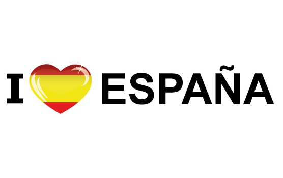 Spanje I Love Espana sticker 19 x 4 cm