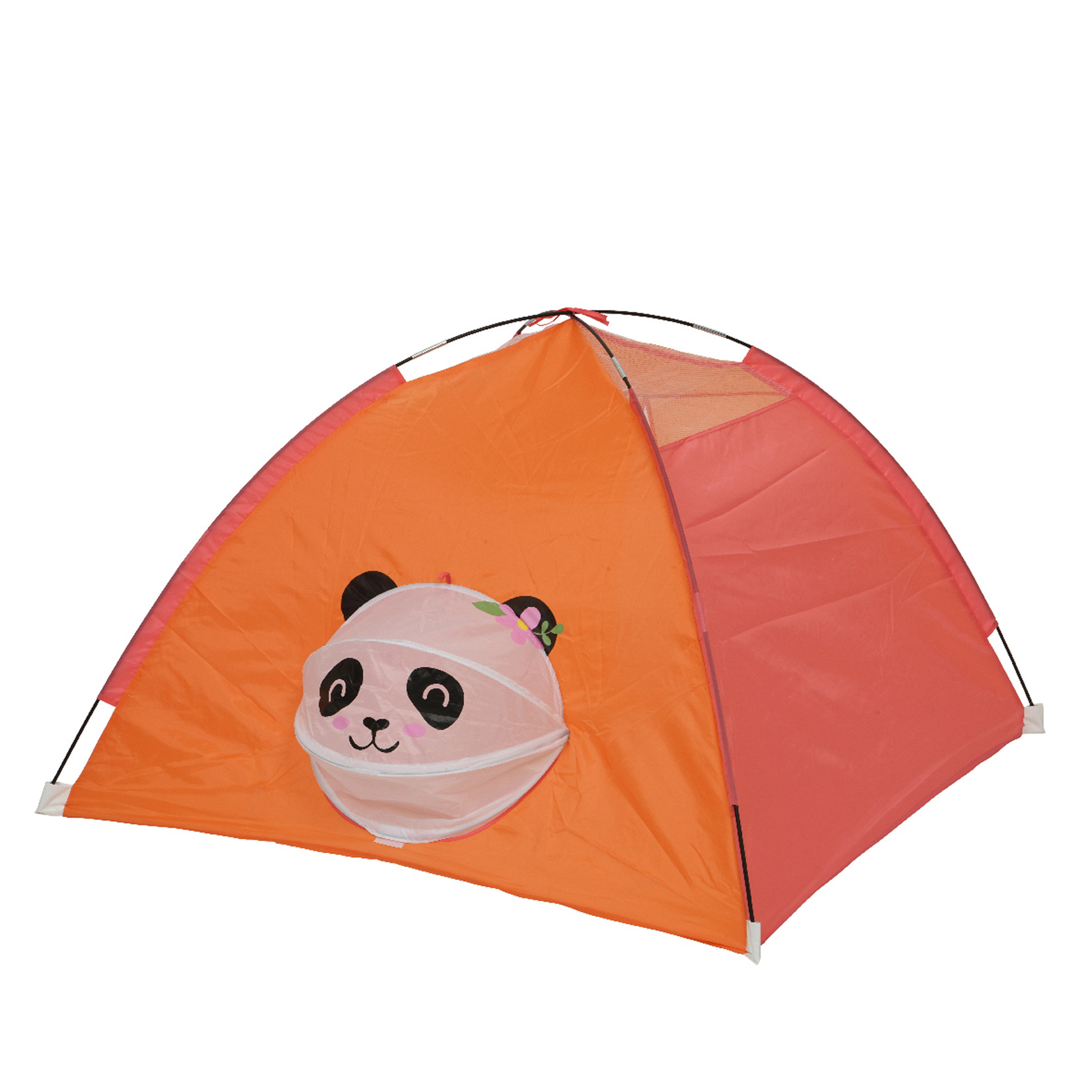 Speeltent voor kinderen panda thema polyester oranje 120 x H80 cm