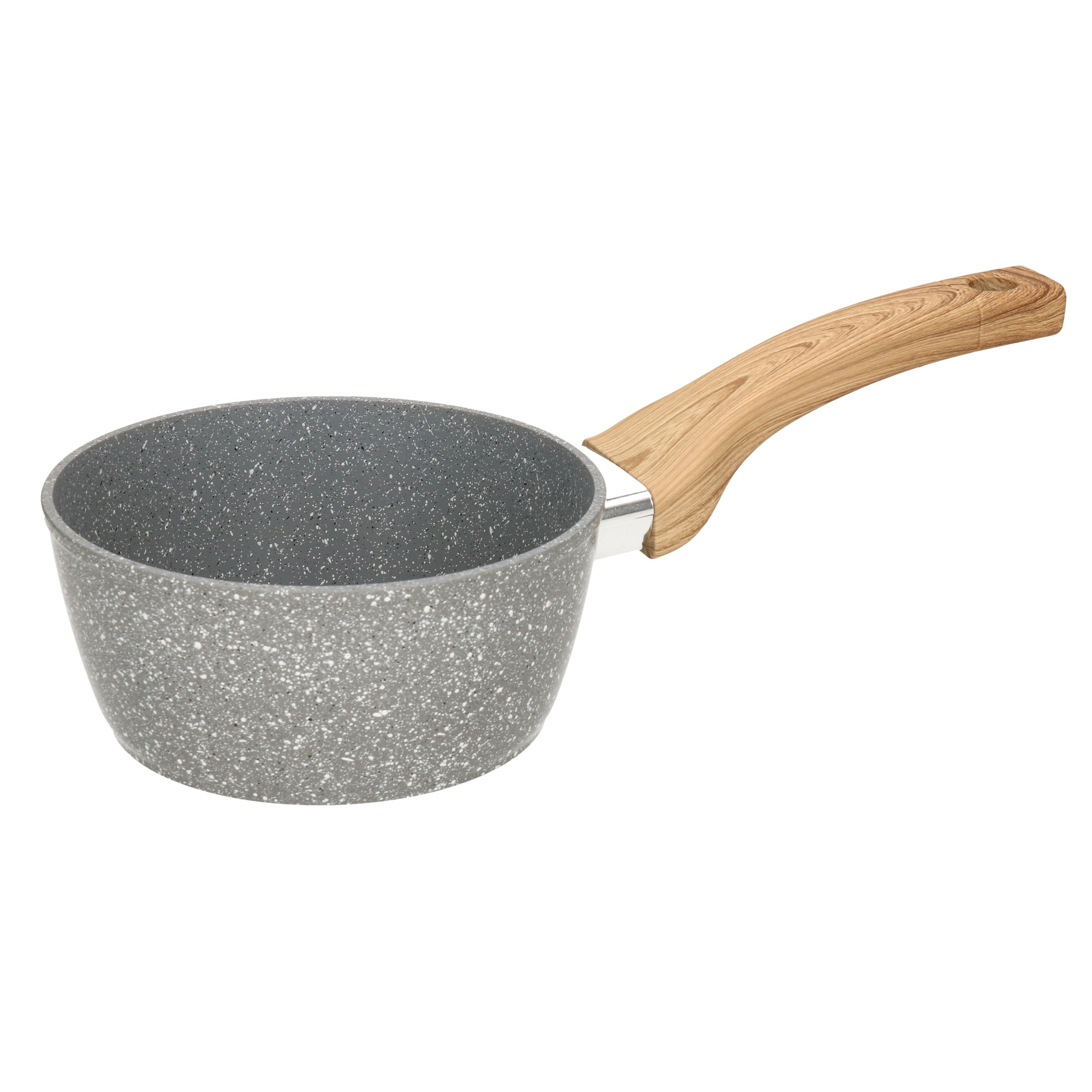 Steelpan-sauspan Alle kookplaten geschikt grijs dia 17 cm