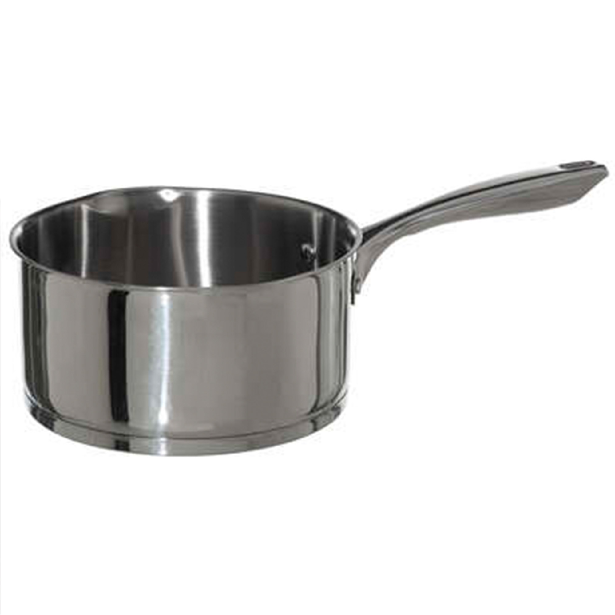 Steelpan-sauspan Alle kookplaten geschikt zilver dia 20 cm rvs