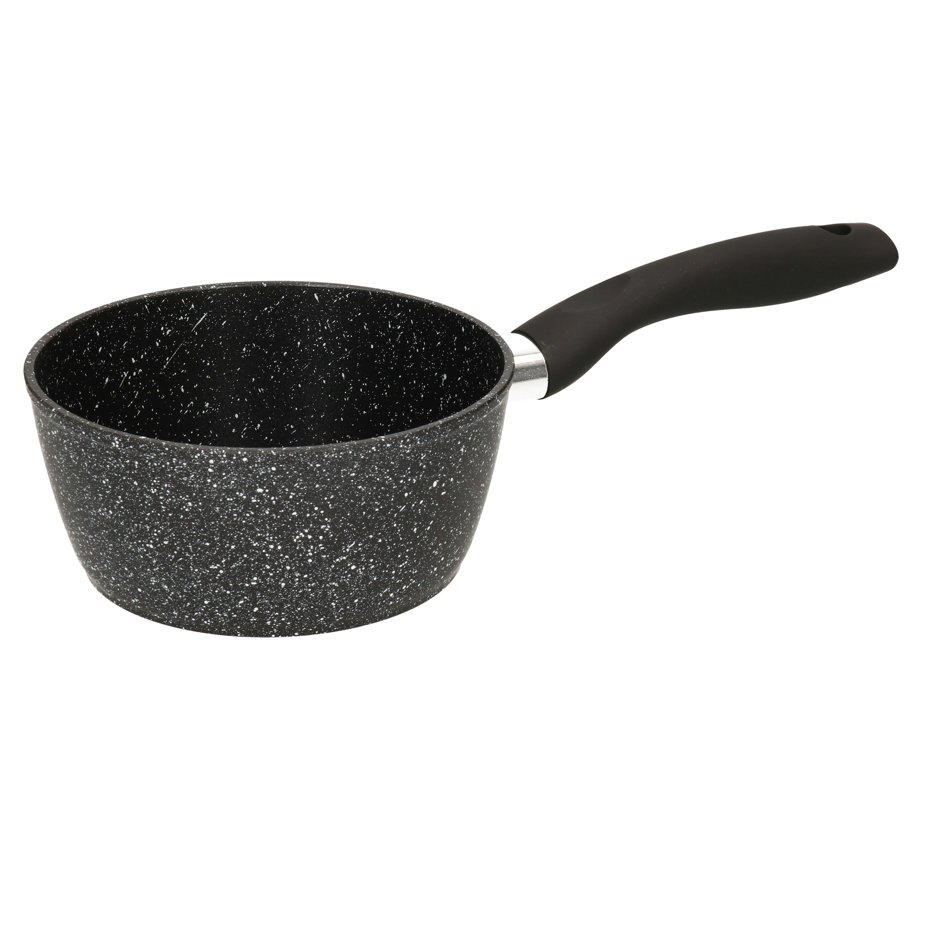 Steelpan-sauspan Alle kookplaten geschikt zwart dia 16 cm