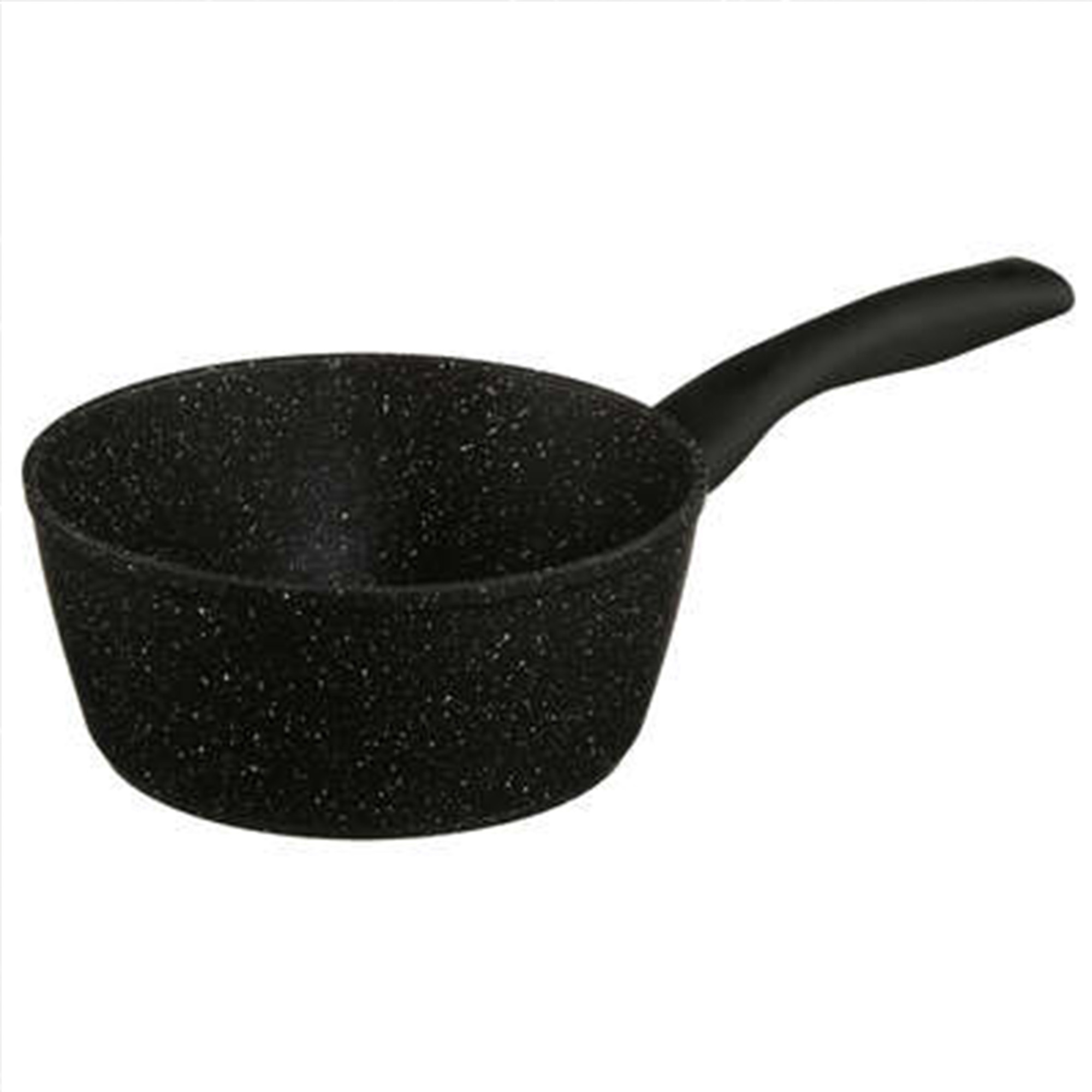 Steelpan-sauspan Alle kookplaten geschikt zwart dia 18 cm