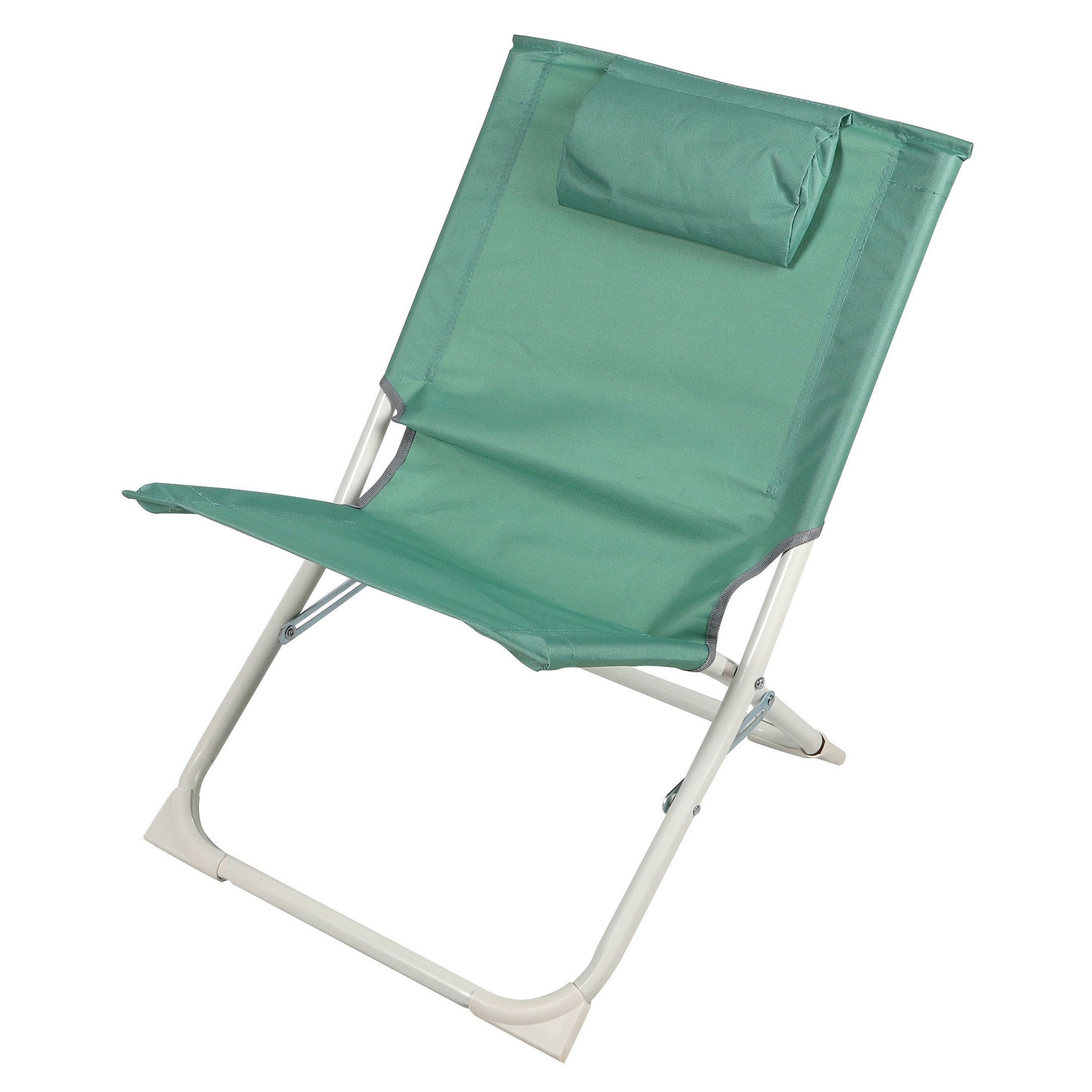 Sunnydays camping-strand stoel aluminium inklapbaar groen L49 x B62 x H61 cm