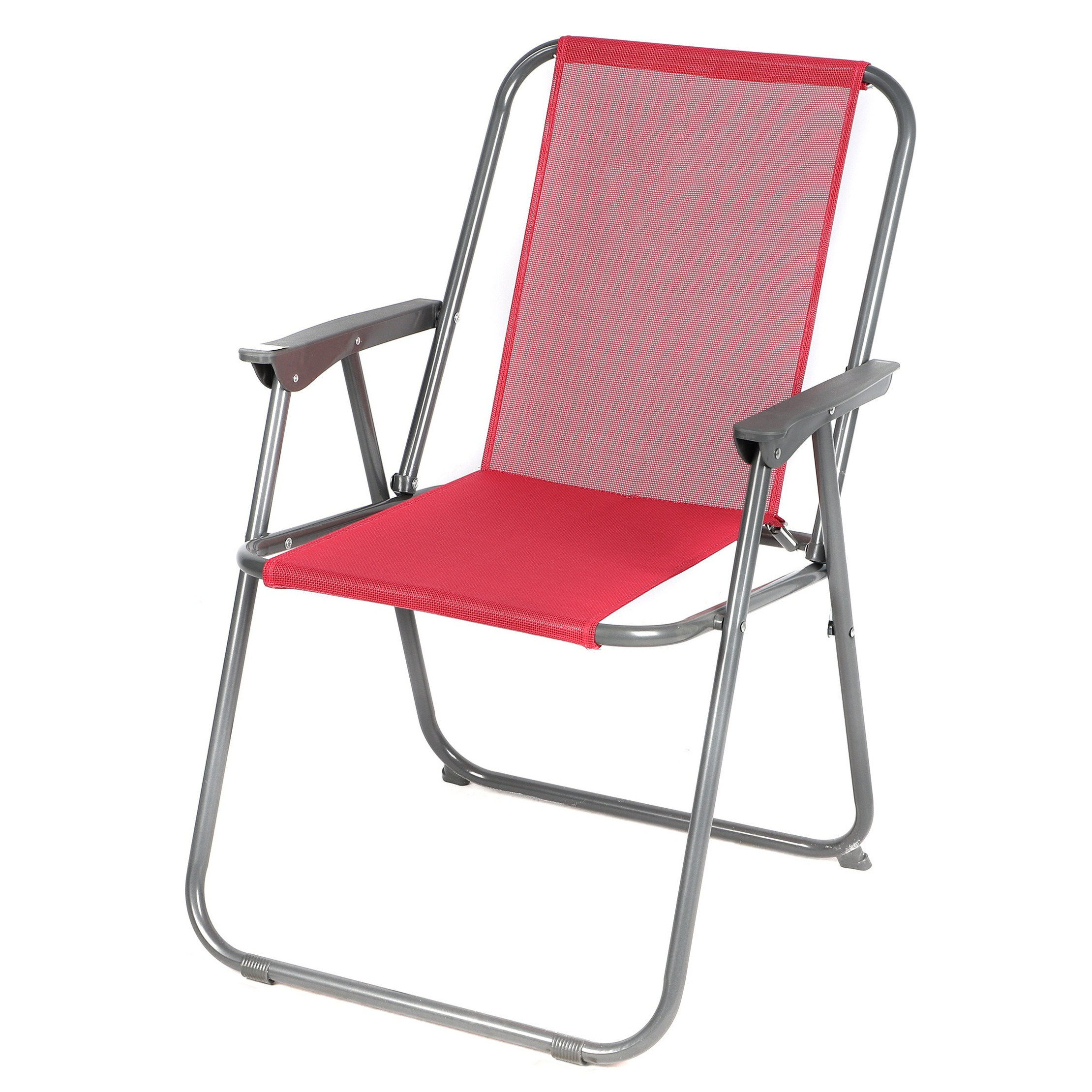 Sunnydays camping-strand stoel aluminium inklapbaar roze L53 x B55 x H75 cm
