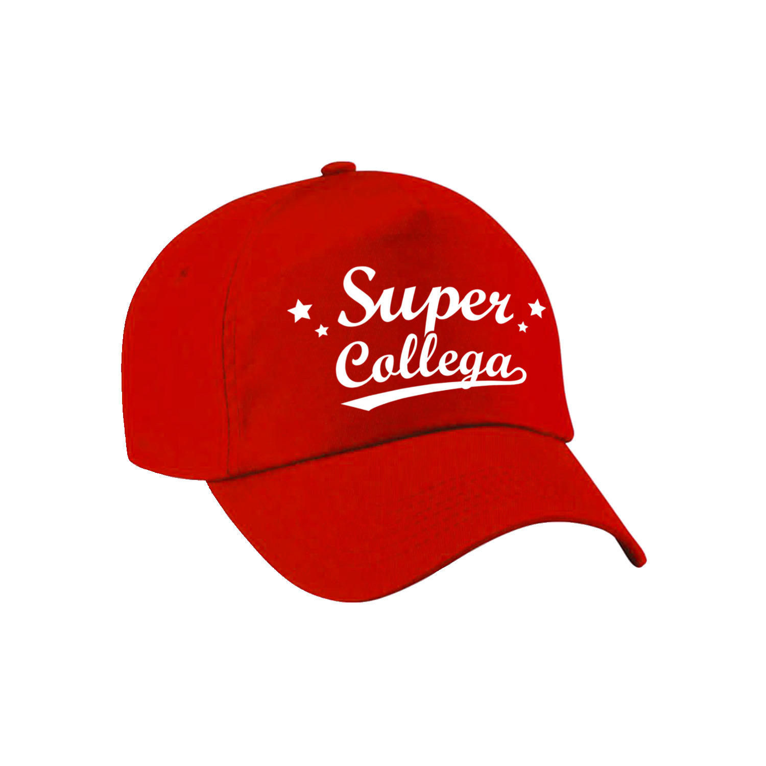 Super collega cadeau pet -cap rood voor volwassenen