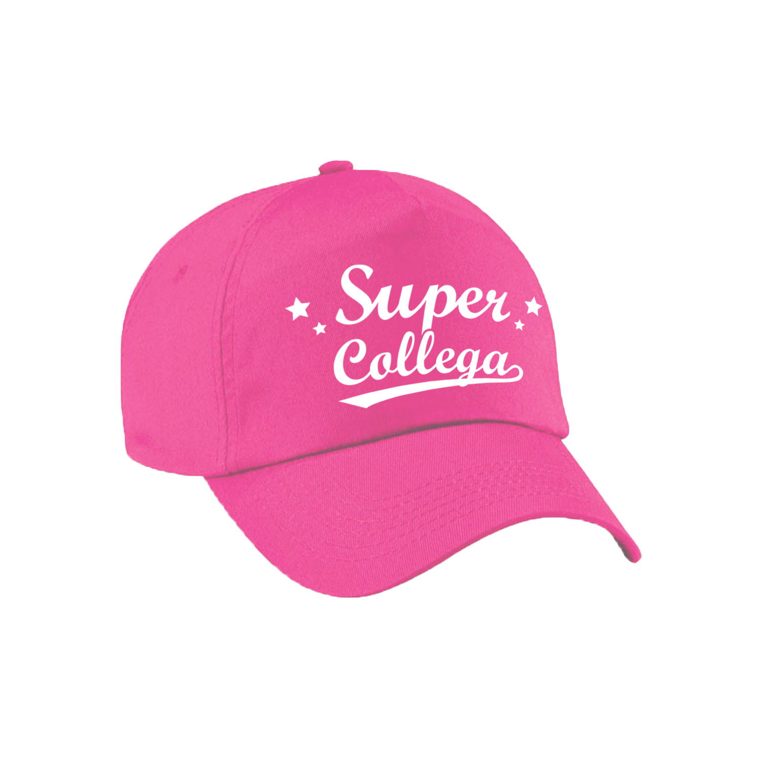 Super collega cadeau pet -cap roze voor volwassenen