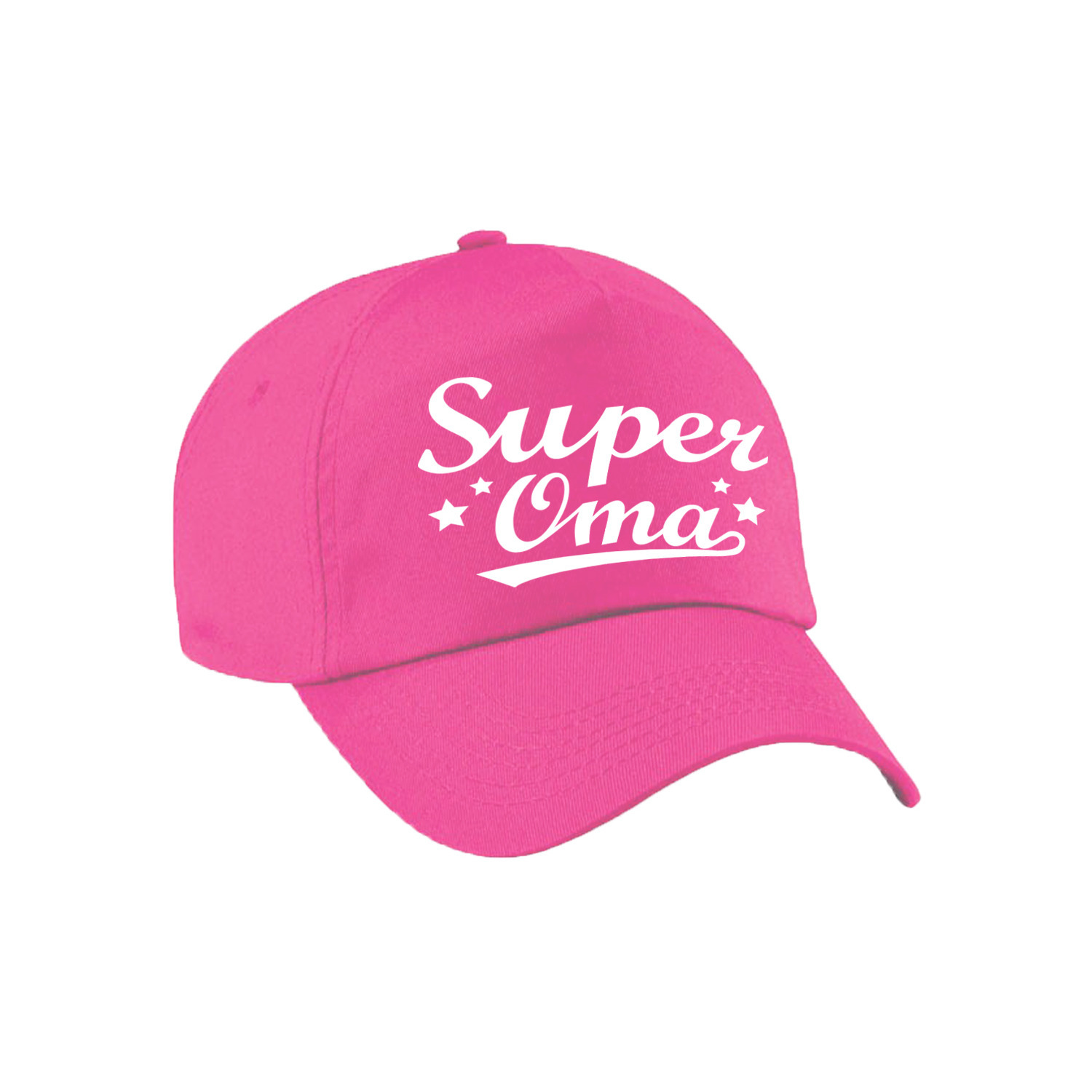 Super oma cadeau pet -cap roze voor volwassenen
