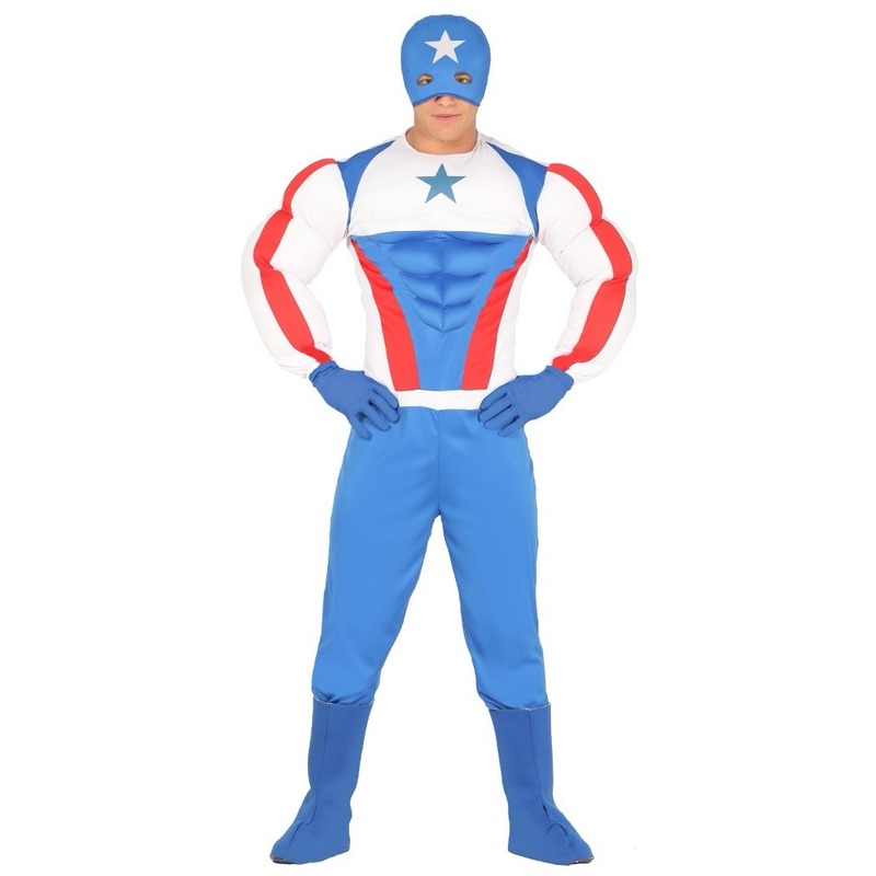 Superheld kapitein Amerika kostuum voor heren