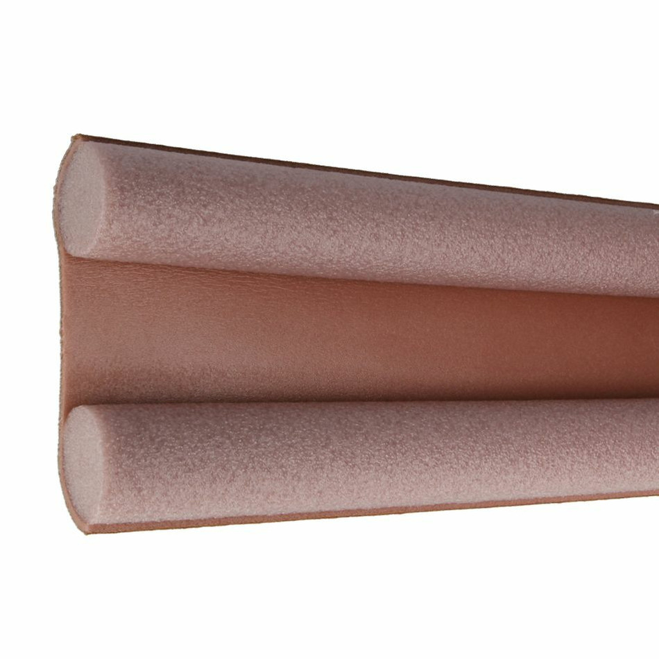 Tochtstrip - tochtwering - bruin - foam - 100 x 3,5 cm - deur tochtstopper