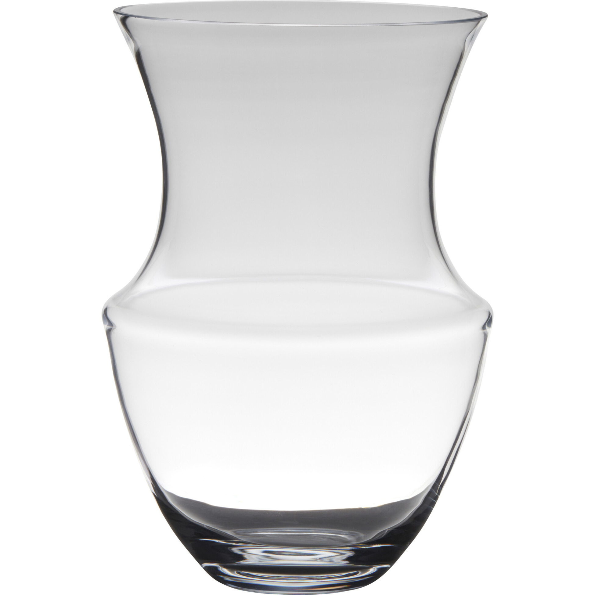 Transparante luxe vaas-vazen van glas 32 x 21 cm