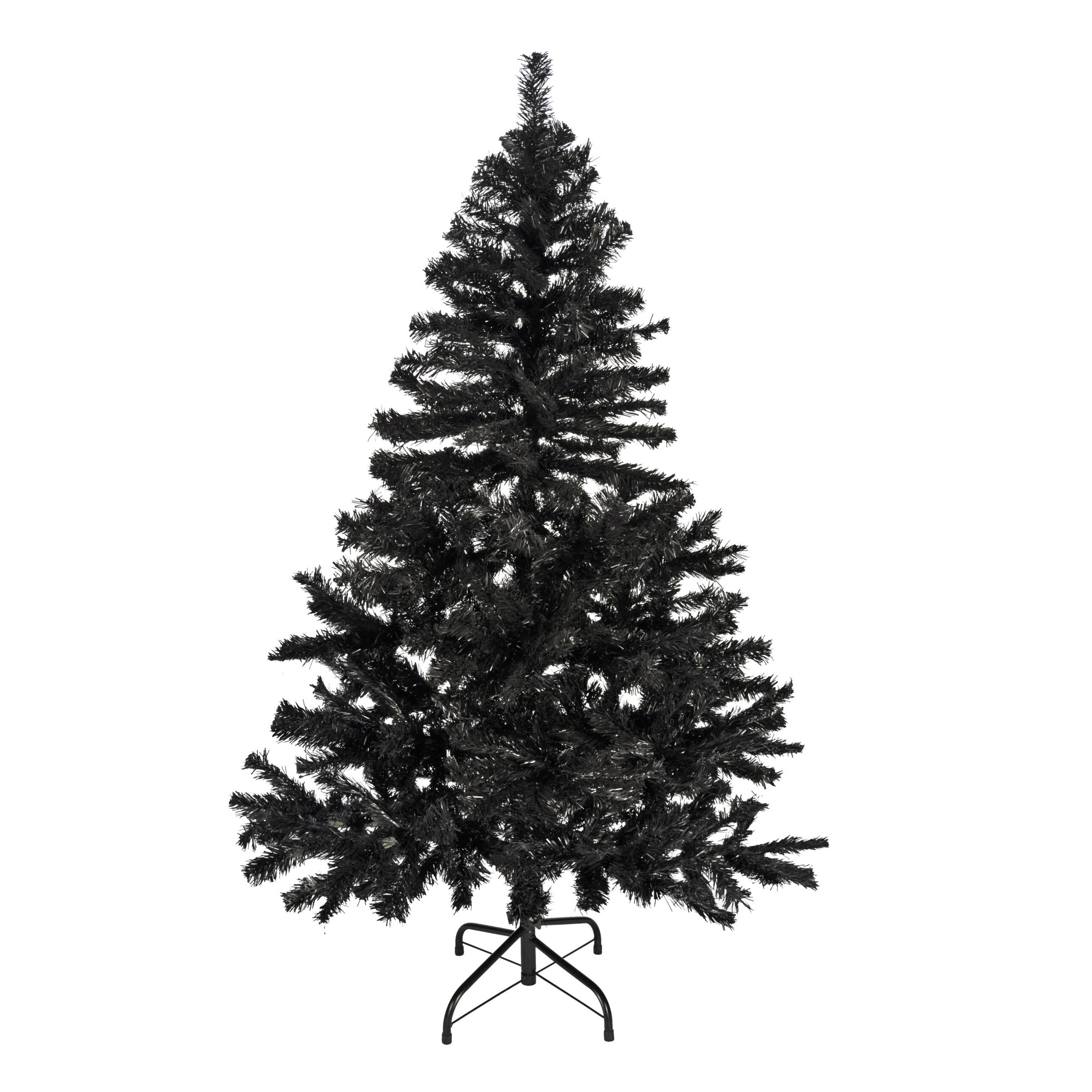 Tweedekans kunst kerstboom-kunstboom zwart 150 cm