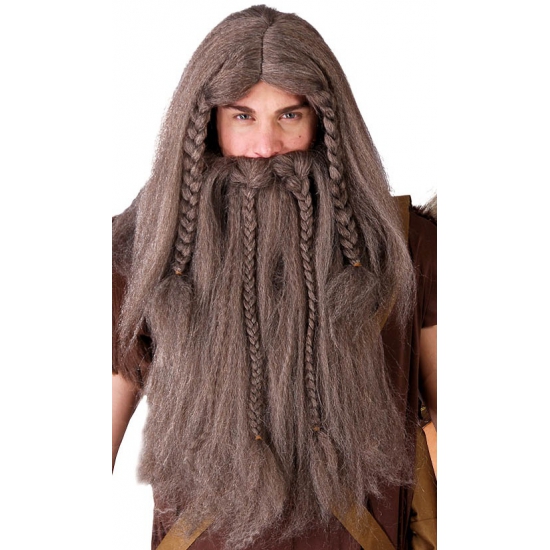 Viking carnaval - halloween pruik met baard