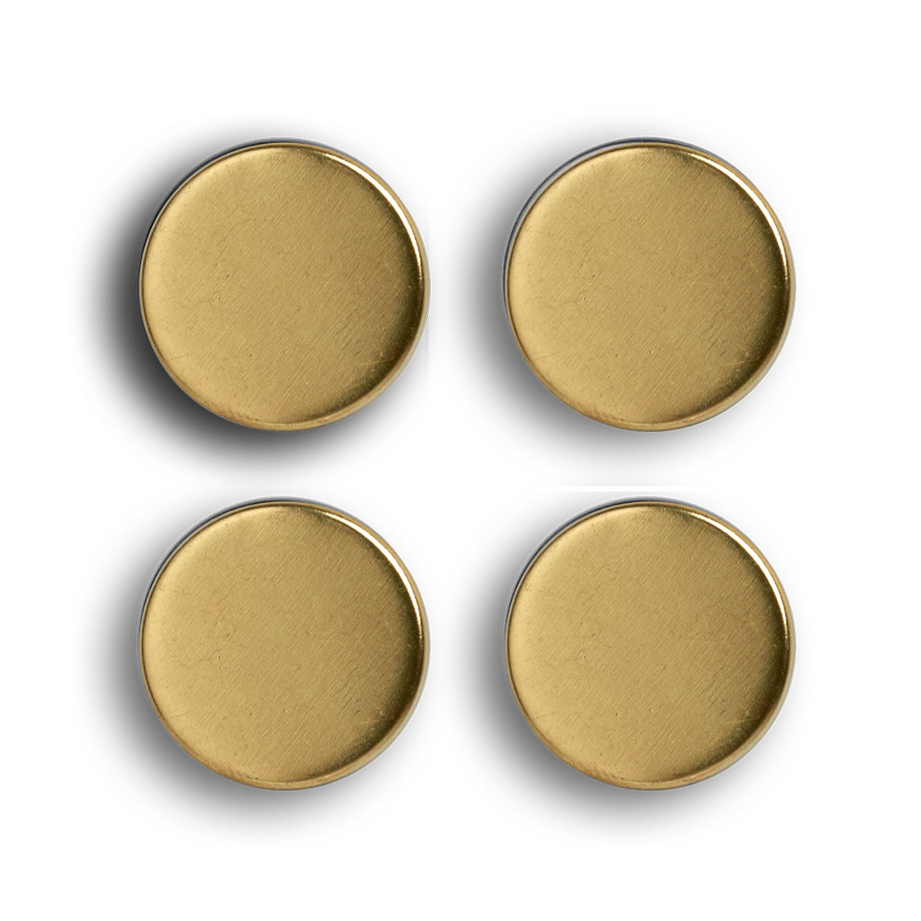 Whiteboard-koelkast magneten extra sterk 4x goud 2 cm